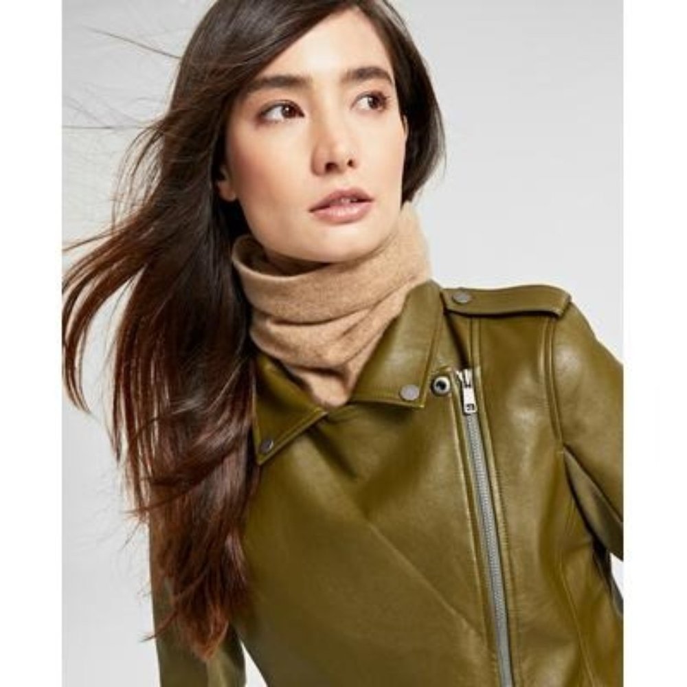 2374 Charter Club Cashmere Solid Neck Warmer Brown Size OS